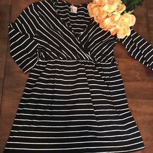 Striped Maternity and Nursing Top